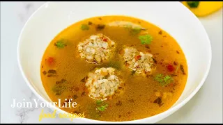 How to Make Romanian Meatball Soup | Soup Recipe at Home | 30 minutes recipe