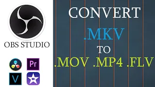 Convert MKV files to MP4 , MOV , FLV , TS || Using OBS Studio