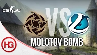 NiP vs Luminosity - Cobblestone, B Long Molotov Bomb (CS:GO Strategy Breakdown #23)