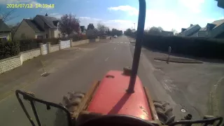 massey ferguson 3050  sur la route GOPRO