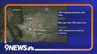 Man killed after crashing stolen patrol car, CSP says