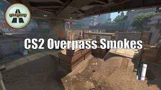CS2 Overpass smokes and mollys you need to know