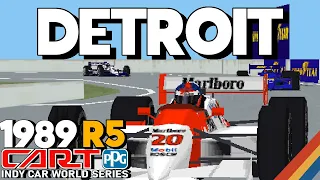 Detroit Grand Prix - Full Race - 1989 CART Round 5 - Indycar Racing II