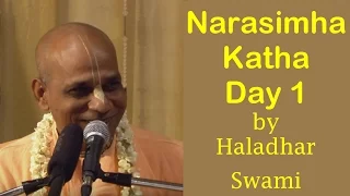 Narasimha Katha Day 1 by H.H Haladhar Swami at ISKCON Juhu on 14th May