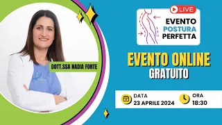 EVENTO ONLINE & GRATUITO "POSTURA PERFETTA"