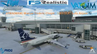 🔴MSFS2020 | VATSIM | PMDG B738 |🛫EPWA(WAW) Warsaw - LBSF(SOF) Sofia Airport🛬LFMN/Nice Cote d'Azur