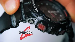 ASMR Repair of a 10-year-old casio watch | G-shock ga100 | laowa 100mm macro 2x