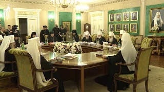 Патриарх Кирилл возглавил последнее в 2017 году заседание Священного Синода
