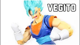 SH Figuarts Dragon Ball Super SDCC Super Saiyan God Super Saiyan Vegito Action Figure Review BANDAI