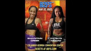 B2 Fighting Series 183 | Shayntain Creer vs Katelyn Nicado 125 Female Ammy