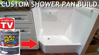 CAMPER VAN SHOWER BUILD with FLEX SEAL #flexseal #vanlife