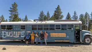 Solo Mom w/ 4 Kids in Incredible Adventure Bus - Community and Travel