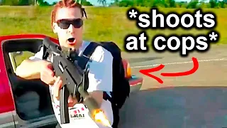 When Dumb Criminals Try To Pull Guns on Cops