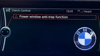 How to fix BMW Window Anti-Trap Deactivated Problem 4K ⚠️🚗