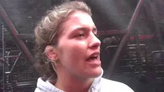 Helen Maroulis after Beat the Streets win in Times Square