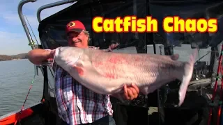 Catfishing Chaos, dragging baits through the sweet spot.