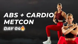 New Year Challenge Day 4: 30-Minute Abs + Cardio MetCon (Burpees)