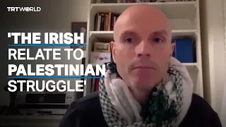 Irish people identify with Palestine’s cause, says satirist Tadhg Hickey