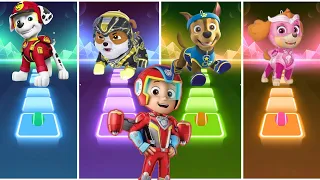 PAW Patrol: Marshall, Rubble, Chase, Skye & Ryder in Tiles Hop | Episode 228