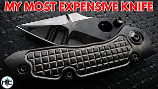 The Most Expensive Knife In My Collection | Marfione / Borka Cracked Diamond Double Star Stitch