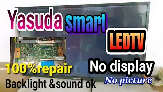 Yasuda led tv no display no picture problem // LG tcon panel repair// Lg panel no picture