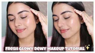 Glowy Dewy Fresh Natural Makeup✨| Simple Basic Makeup Tutorial For Beginners | Arpita Ghoshal