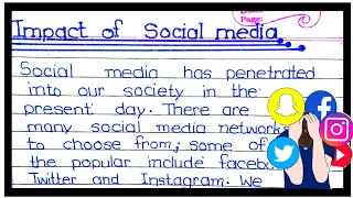 Essay on impact of Social media | impact of social media essay |