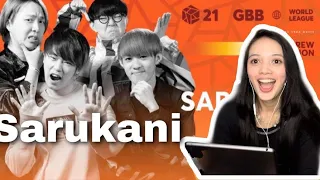 Sarukani | Grand Beatbox Battle 2021: World League | Crew Shiwcase | REACTION