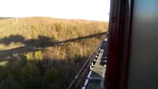 R&N 425 Whistles Across Hometown Trestle, 12-7-13