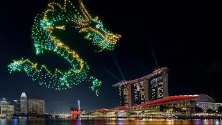 Marina Bay Dragon #drone Show 2024 : Dates and Timing