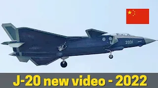 J-20 Chinese stealth fighter latest video in 2022, mass production start in Chengdu China