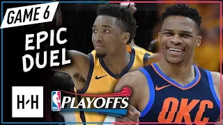 Donovan Mitchell vs Russell Westbrook EPIC Game 6 Duel Highlights 2018 Playoffs - MUST WATCH!