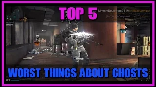 Top 5 :: Worst things about Ghosts (Call of Duty: Ghosts Gameplay)