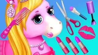 Fun Horse Care Games -Pony Makeup, Dress Up Style & Color Hair Salon Makeover Kids & Girls Games