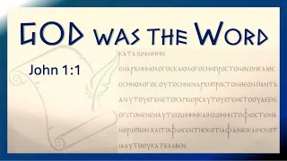 GREEK PRONUNCIATION 15 (John 1:1)