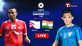 ⚽Live | Nepal vs India | SAFF Championship 2023 | English Commentary | T Sports