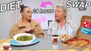 I swapped DIETS with my 73 year old GRANDMA for 24 HOURS!!