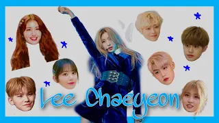 Idols reaction to LEE CHAEYEON compilation