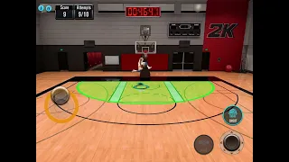 jayson tatum doing a between the leg dunk in nba 2k mobile