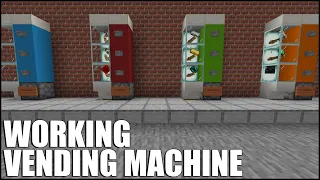 How To Build a WORKING Vending Machine in Minecraft Bedrock!