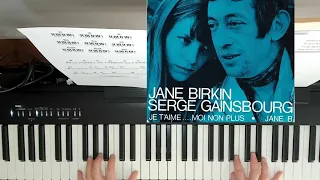 Je t'aime...Moi non plus - Serge Gainsbourg and Jane Birkin - Piano