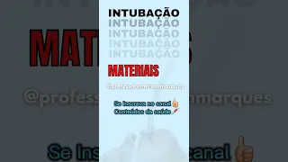 INTUBAÇÃO OROTRAQUEAL #shorts