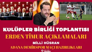 Galatasaray Haberleri / Erden Timur Fener medyasının ağzının payını verdi