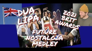 DUA LIPA - 2021 Brit Awards - Future Nostalgia Medley - First watch and Reaction - PURE FIRE