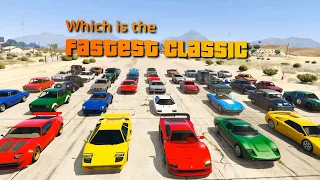 GTA V Which is the Fastest Sports Classic | Top Speed Test