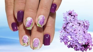 Рисуем Сирень Топ удивительный дизайн ногтей Красивый и простой Nail art design manicure