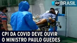 CPI da Covid deve ouvir Paulo Guedes sobre medidas para o combate à pandemia | SBT Brasil (19/04/21)