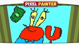ч.05 Свинка ПЕПА и Мистер Крабс - Minecraft Pixel Painter