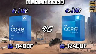 i5 11400F vs i5 12400F // Benchmark // Test in 7 Games