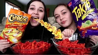 Hot Cheetos & Takis Challenge!